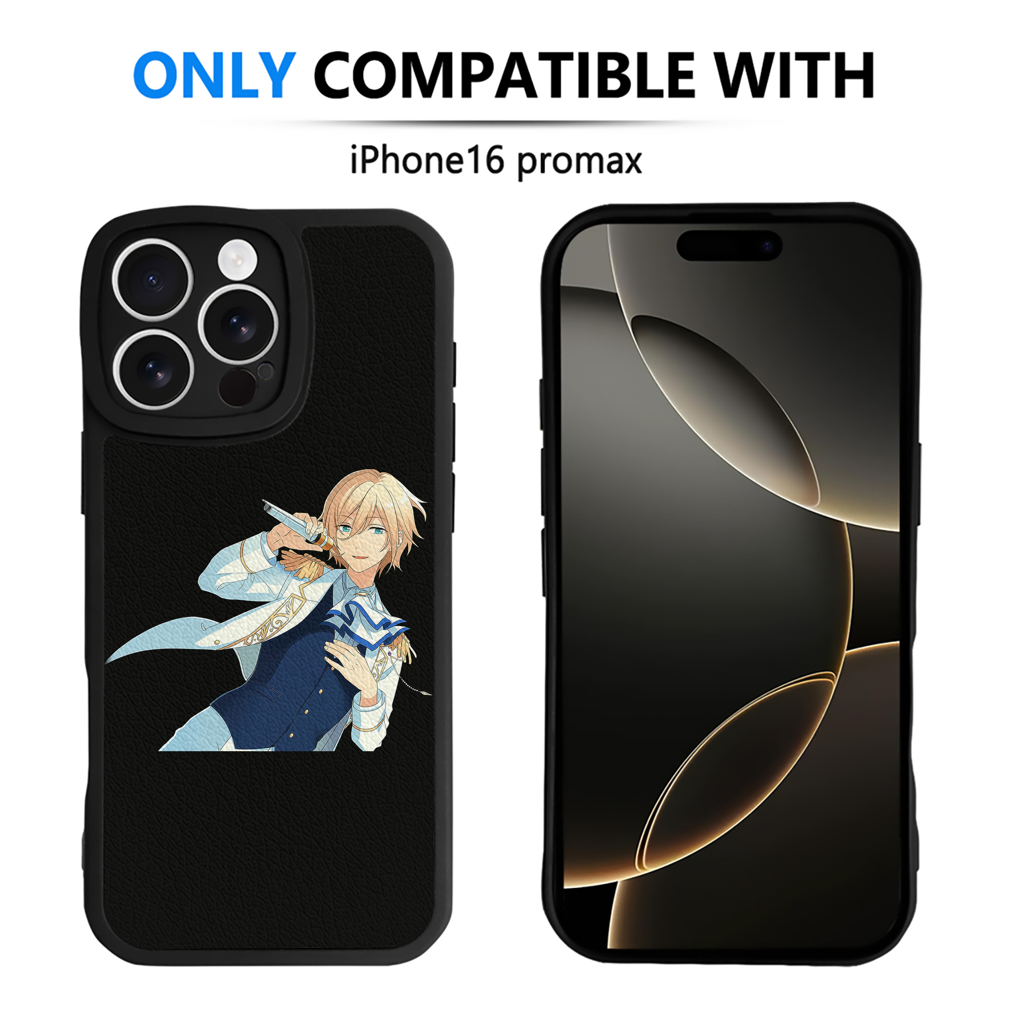 （画像用） あんさんぶるスターズ! Ensemble Stars 【iPhone 16シリーズ対応】シリコンスマホケース（レザー調） 材質：シリコン